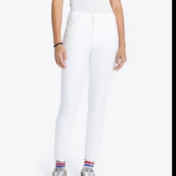 Mother High Waisted Looker Dagger Ankle Fray Size 25 - Picture 15 of 16